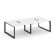 Стайл Проджект Рабочая станция двухсторонняя SN-59O.DRS-032 Белый/Металл Черный/Черный Заглушка 2360 _3857308