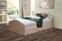 Кровать с ящиками на уголках №1 ЛДСП 1400*2000 Дуб молочный_213711