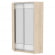 Шкаф-купе Белла(H9)2300х1153х1153(ДСС-Белый-D8D8)_357473