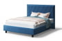 Кровать СОФИЯ 2000*1600мм (на опорах), велюр Бренди лайт 08 (синий), (б/основания, б/матраса)_873362