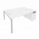 Рабочая станция с опорной тумбой Metal System Б.РС-СТП-2.4 Белый/Серый_239675