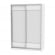 Шкаф-купе B-230х160х60-2(Белый-D8D8)_355790