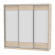Шкаф-купе B-220х235х60-3(ДСС-D8D8D8)_358871