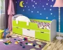 Кровать Малыш мини (Белое дерево/Лайм)_80726