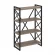 Стеллаж на регулируемых опорах - 4 полки LOFT VR.L-MST.O-4.8 Металл черный Тиквуд темный_227604