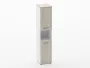 Шкаф 4 узкий закрытый, с нишей Deka 10.19.12Пр Дуб Сантана светлый/Белый_91899