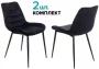Стулья для кухни Бюрократ KF-6 черный Light 20 2 шт._280672