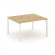 Стайл Проджект Стол переговорный SN-59P.SPRG-034.3 Тиквуд Светлый/Металл Белый 1580*1180*750 _3810462