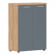 Шкаф с глухими средними дверьми и топом Torr LUX TLMC 85.1 Дуб Бофорд Серо-голубой_542440