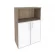 Шкаф средний широкий ONIX O.ST-2.2R white Тиквуд Темный_254868