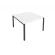 Переговорный стол (1 столешница) Metal System Б.ПРГ-1.2 Белый/Антрацит_243246