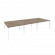 Рабочая станция на П-образном м/к ONIX O.MP-D.RS-6.2.7 Тиквуд Темный/Белый_252646