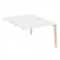 Оникс Вуд Стол-приставка двойной OW.D.SPR-2.8 Белый Бриллиант/Дуб Светлый/Металл Белый 1180*1635*750 _4456745