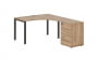 Стол эргономичный с тумбой правый EDIS EUCET 1318 R Дуб Денвер светлый Мокко_3631441