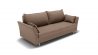 Диван Барселона-1 независимый пружинный блок (ЗР) Цвет фасада: Светло коричневый; Тип: Прямой; Материал фасада: Металл/Велюр_799164