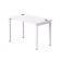 Стол прямой на металлокаркасе, опоры 45 гр Everprof EVO 254S002 Белый_2485150