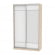 Шкаф-купе B-230х135х60-1(ДСС-Белый-D7D8)_354955