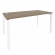 Стол рабочий на П-образном м/к ONIX O.MP-SP-4.8 Тиквуд Темный/Белый_252089