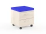 Тумба Мобильная XMC-2D Бук Тиара/Синий_31383