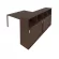 Рабочая станция с опорным шкафом-купе Metal System Б.РС-СШК-4.4 Венге/Антрацит_241405