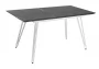 Стол раздвижной Диего 120-160 Мрамор графит_БЕЛЫЙ_267611