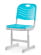 Стул ученический пластиковый регулируемый (рост 5-7) Бирюзовый_3682445
