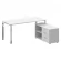 Стол рабочий руководителя с опорной тумбой METAL SYSTEM DIRECT БГ.СРТ-4.7 Пр Белый_252183