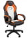 Игровое кресло Chairman game 16 Черный Оранжевый Белый_4559293