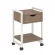 Тумба на колесных опорах с ящиком и полкой LOFT VR.L-T1.K Металл белый Дуб Аризона_226927