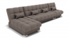 Диван Фиеста-3 угол левый/правый (ЗР) Цвет фасада: Серо коричневый; Тип: Левый/правый; Материал фасада: Металл/Велюр_891176