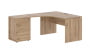 Стол эргономичный с тумбой левый EDIS EDCET 1318 L Дуб Денвер светлый Мокко_3540941