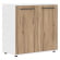 Шкаф с глухими малыми дверьми EDIS ELCS 85.1 Дуб Денвер светлый Мокко Белый_3653827