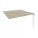 Стол-приставка двойной на П-образном м/к к опорным элем. ONIX O.MP-D.SPR-3.7 Дуб Аттик/Белый_240977
