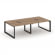 Стайл Проджект Рабочая станция двухсторонняя SN-59O.DRS-044 Дуб Табак/Металл Черный/Черный Заглушка _3810132