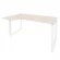 Стол эргономичный левый на О-образном м/к ONIX O.MO-SA-1L Денвер Светлый/Белый_242096