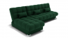 Диван Фиеста-2 угол левый/правый (ЗР) Цвет фасада: Зеленый; Тип: Левый/правый; Материал фасада: Металл/Велюр_891161