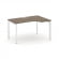 Стайл Проджект Стол рабочий эргономичный SN-59P.SPA-001(R) Вяз Благородный/Металл Белый/Белый Заглуш _3808974