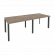 Стол переговорный (2 столешницы) ONIX O.MP-PRG-2.2 Тиквуд Темный/Антрацит_253197