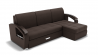 Диван Дубай-1 с оттоманкой угол левый/правый (ЗР) Цвет фасада: Коричневый; Тип: Левый/правый; Материал фасада: Металл/Велюр_801718