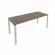 Стол письменный METAL SYSTEM Б.СП-5 Вяз/Серый_237394