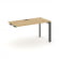 Стайл Проджект Стол-приставка к опор. элем. SN-59P.OPRS-014 Тиквуд Светлый/Металл Антрацит/Черный За _3861335