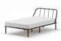 Кровать Мира с ортопедическими латами Материал фасада: Металл; Спальное место: 1600х2000 мм; Цвет: Серый_730325