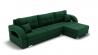 Диван Элита-3 угол левый/правый (ЗР) Цвет фасада: Зеленый; Тип: Левый/правый; Материал фасада: Металл/Велюр_898525