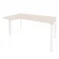 Стол эргономичный левый на П-образном м/к ONIX O.MP-SA-1L Денвер Светлый/Белый_240779