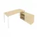 Рабочая станция на П-образном м/к с опорной тумбой правая Metal System Б.РС-СТС-2.4 Пр Акация/Белый_242504