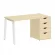 Стол письменный HOME OFFICE VR.SP-3-138.4.A Клен/Белый металл_228567