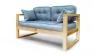 Диван двухместный DEmoku Д-2 небесно-голубой_натуральный_188460