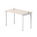 Стол прямой на металлокаркасе, опоры 90 гр Everprof EVO 254S006 Кашемир Белый_2485119