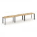 Стайл Проджект Рабочая станция односторонняя SN-59P.ORS-053 Тиквуд Светлый/Металл Черный/Черный Загл _3860190