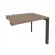 Стол-приставка на П-образном м/к к опорным элементам ONIX O.MP-SPR-1.8 Дуб Аризона/Антрацит_240918